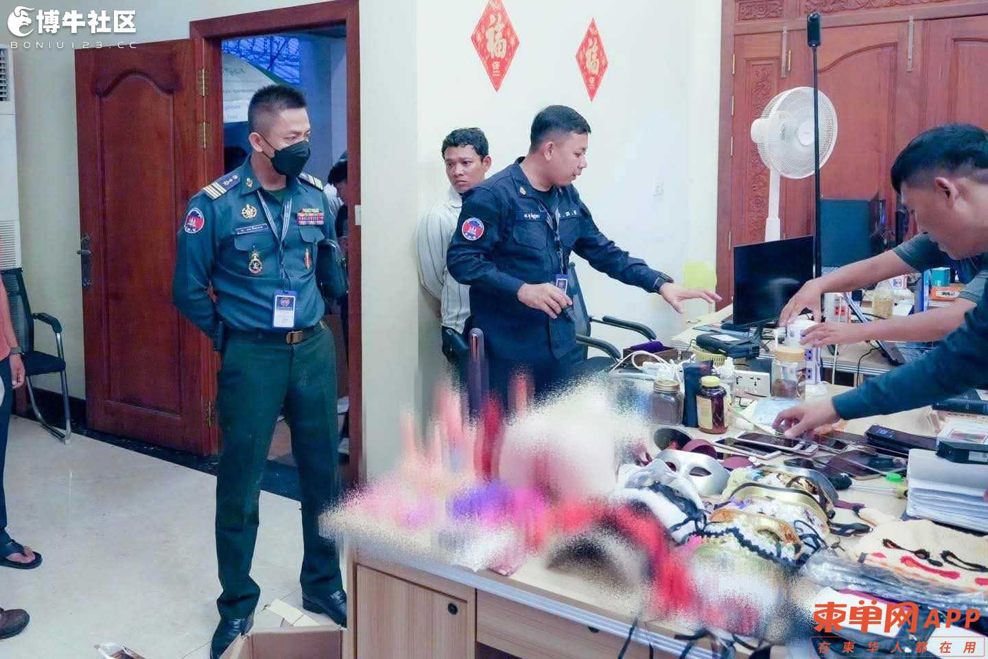 金边色情直播窝点被端，12人被捕包括6名中国人