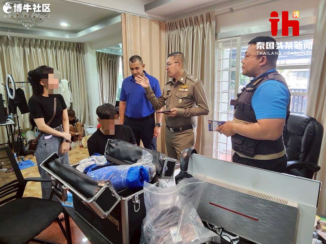 近30人被捕！泰警方捣毁一跨国犯罪窝点